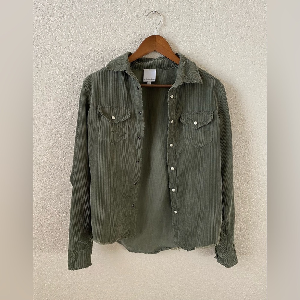 Corduroy cottage core grunge men’s jacket